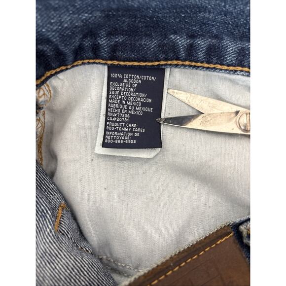 Y2K Tommy Hilfiger Vintage Relaxed Fit Classic Straight 2005 34x34 Men’s Jeans - Picture 8 of 16